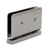 SRPPH01GM gun metal brass beveled Senior Prima glass pivot hinge for 1/2 in (12 mm) doors, head & sill mount