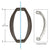 CRL 10" Oil Rubbed Bronze Sculptured Glass Door Pull
