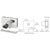 CRL Chrome Square Plunger Lock with Strike Plate, Randomly Keyed