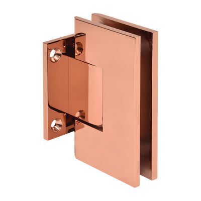 CRL Vienna 074 Rose Gold Wall-Mount Shower Hinge - Short Back Plate
