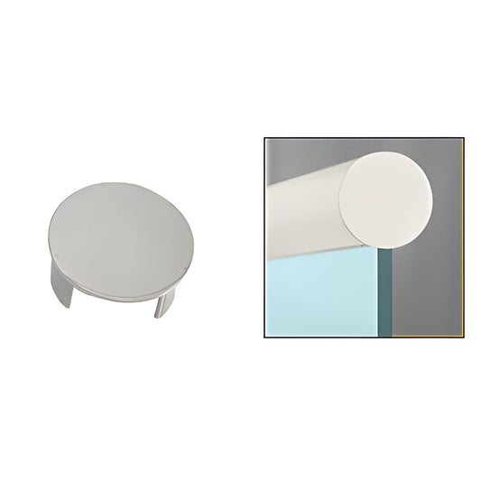 CRL GR15ECBS brushed stainless steel end cap, 1-1/2 in diameter, 316 stainless, slip-in cap railing finish.