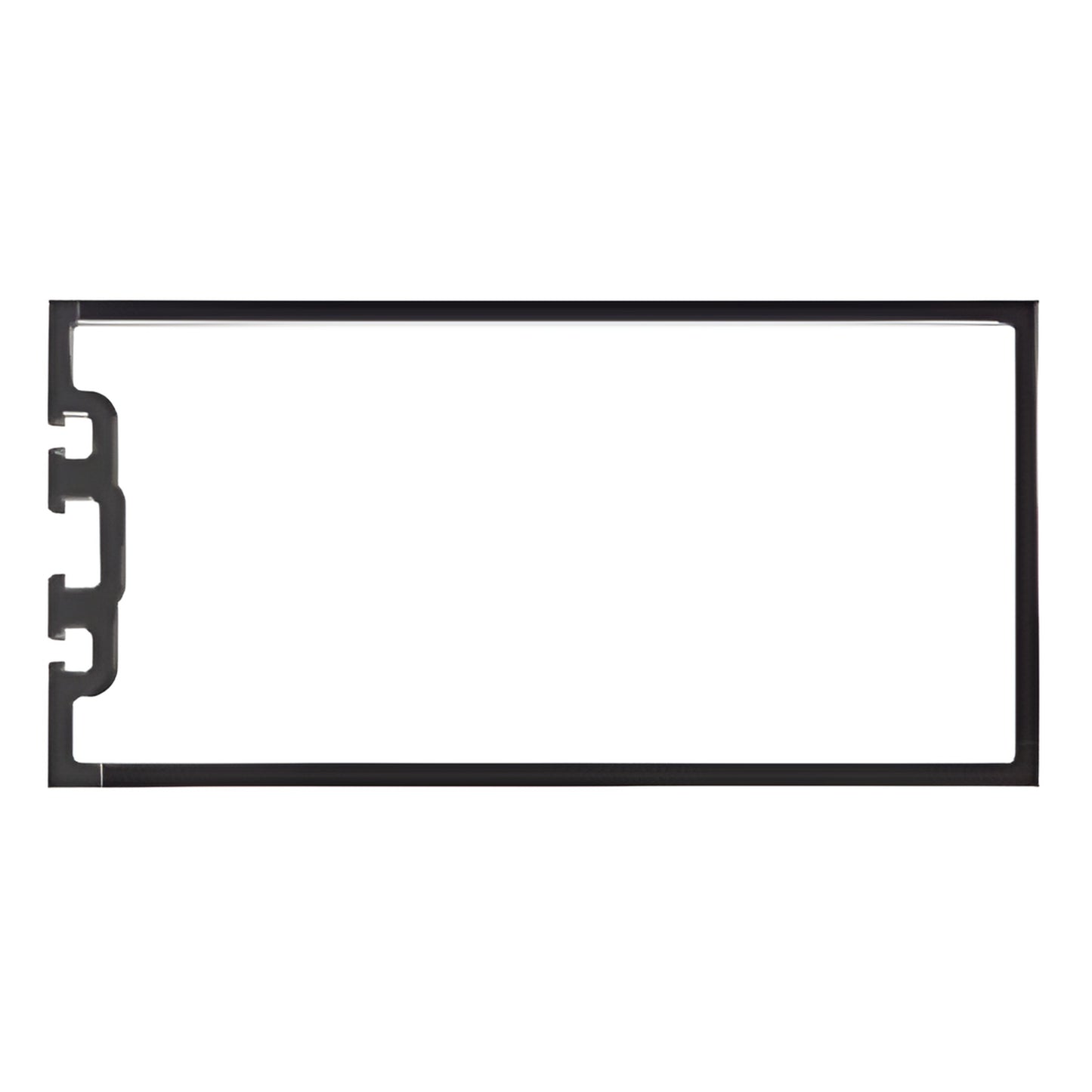 CRL U.S. Aluminum vertical butt glaze mullion profile for 1" glazing, clear anodized finish - SKU 0G75111
