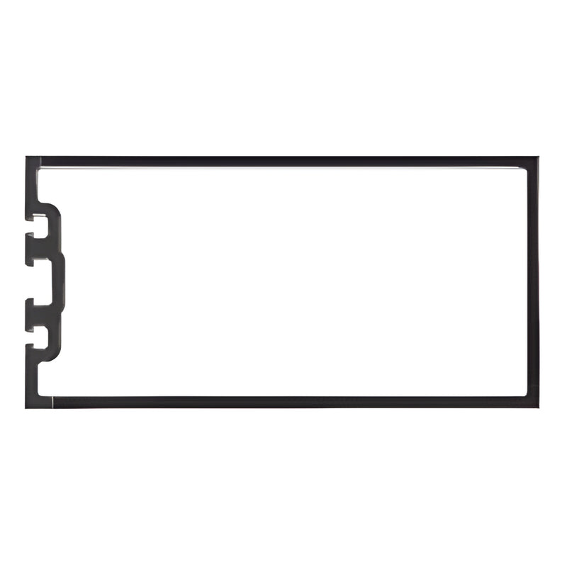 Aluminum vertical butt-glaze mullion extrusion, White Kynar finish for 1" glazing - SKU 0G75152