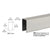 CRL Brushed Stainless Steel U-Channel Glass Cap for 1/2 in & 5/8 in
