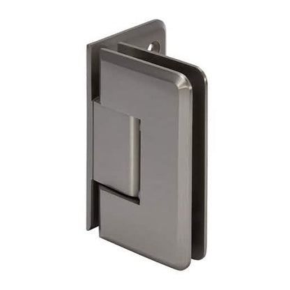 "CRL Brushed Nickel Cologne 044 Wall Mount Offset Back Plate Hinge - Sleek & Durable Desig