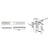 CRL Aluminum Replacement Flat Faceplate for DL2140 Deadlatch