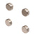 CRL Brushed Nickel Round Mirror Clips - Mounting Hardware