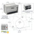 CRL Brushed Stainless Steel Thru-Wall Pass-Through Hopper Wall-Mount