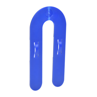 CRL blue interlocking horseshoe shim 3" U-shaped plastic shim for window and door alignment SKU 1HS03