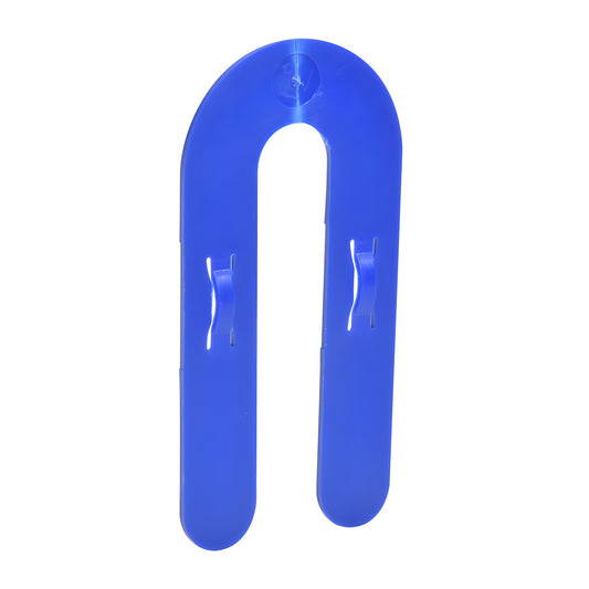 CRL blue interlocking horseshoe shim 3" U-shaped plastic shim for window and door alignment SKU 1HS03