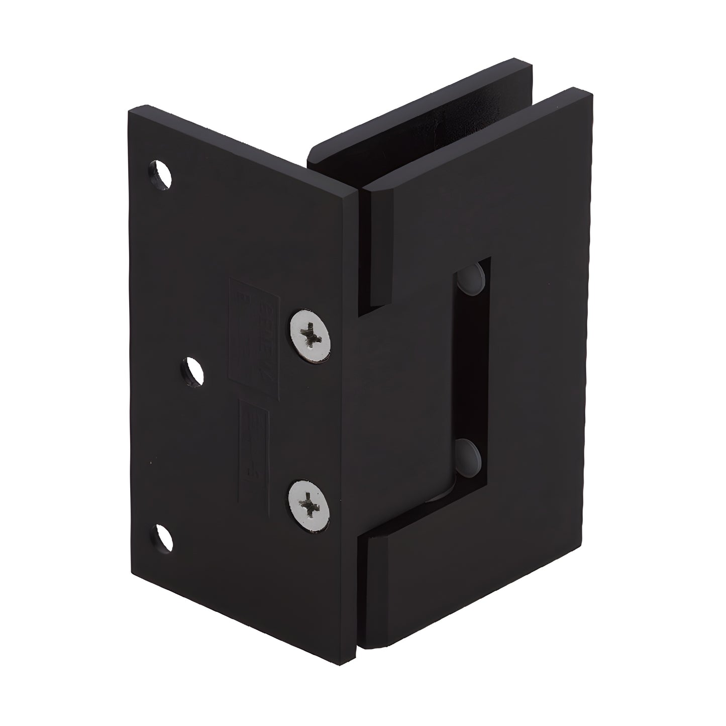 Vienna shower hinge V1E0440RB - oil rubbed bronze squared brass wall mount hinge for 3/8-1/2 glass.