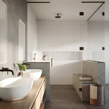 Satin brass concealed glass-to-glass shower hinge (Como series, SKU C0M180SB) for 8-10mm frameless doors.