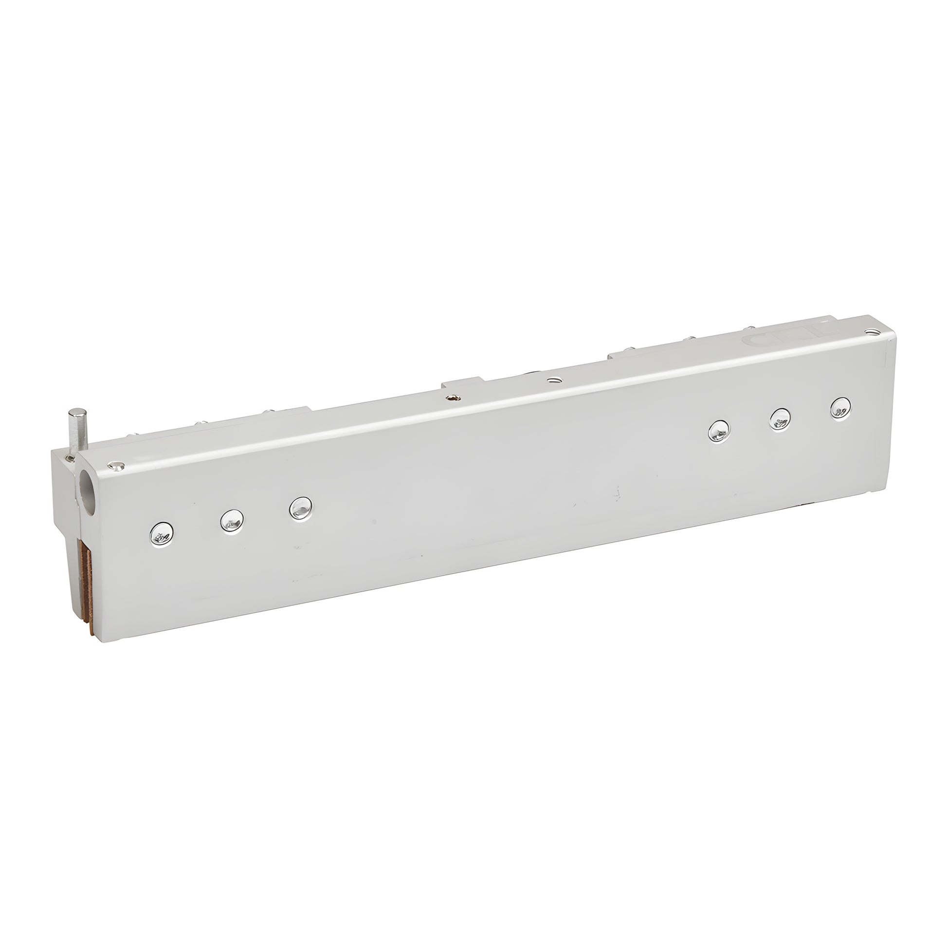 CRL6939 top-hung sliding door hanger assembly, aluminum body with dual black wheels, fits 8-12mm tempered glass.