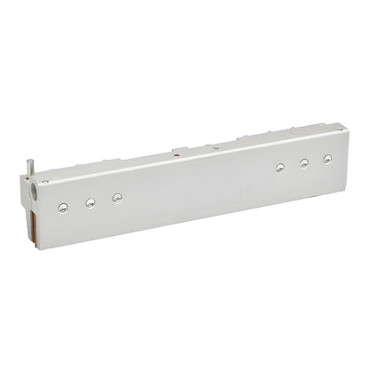 CRL6939 top-hung sliding door hanger assembly, aluminum body with dual black wheels, fits 8-12mm tempered glass.