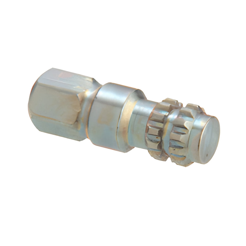 Diecast zinc 11/32" spline insert with hex end for pivot/extension connections. SKU EP27049