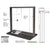 CRL Dark Bronze Level 3 Bulletproof Manual Sliding Service Window