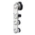 CRL Laguna Brushed Stainless Sliding Door Roller, Anti-Lift Soft Brake