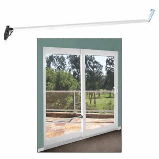 CRL White Security Bar for Sliding Glass Doors - Enhance Safety & Security at Home