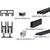CRL Flat Black D603/D602 Sliding Door Track Assembly w/ Nylon Wheels