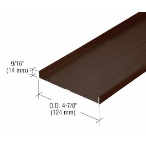 CRL 487 Bronze Anodized OfficeFront™ Floor Track - Durable 24'-2" for sleek office design.