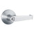 CRL Satin Chrome Exit Device Trim - Keyed-Alike Lever Handle