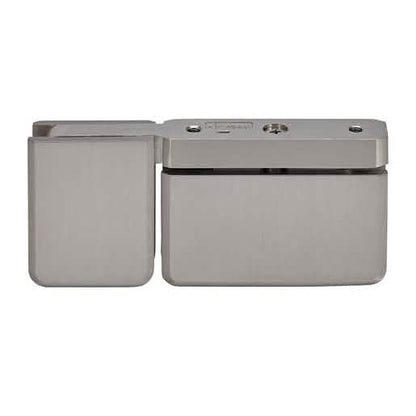 CRL Brushed Nickel Pivot Hinge with U-Clamp for Glass Doors - Top/Bottom Mount