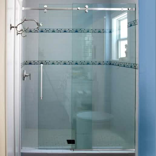 CRL Polished Stainless Steel Deluxe 180° Serenity Sliding System - Sleek & Modern Design