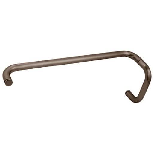 CRL Oil Rubbed Bronze 6\" Pull Handle & 18\" Towel Bar Combo - BM Series, No Washers