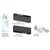 CRL Matte Black European Patch Door Kit w/ Lock for Overhead Closers