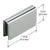 CRL Polished Chrome Rectangular Door Strike Plate - Replacement