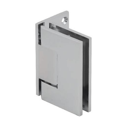 CRL Polished Chrome Melbourne Wall Mount Offset Back Plate Hinge for glass shower doors.