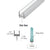 CRL Polycarbonate Bottom Rail with Wipe Seal for 1/2 in Glass