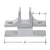 CRL Chrome 1.5in 3-Way 90° Glass Furniture Connector for 1/2in Glass