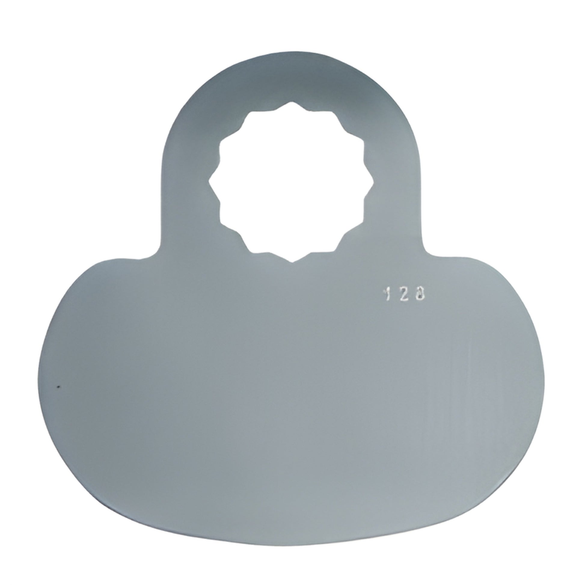 Mushroom-shaped 2-3/4 in. oscillating cut-out blade with 12-sided mount, high-carbon steel (SKU FKB128)