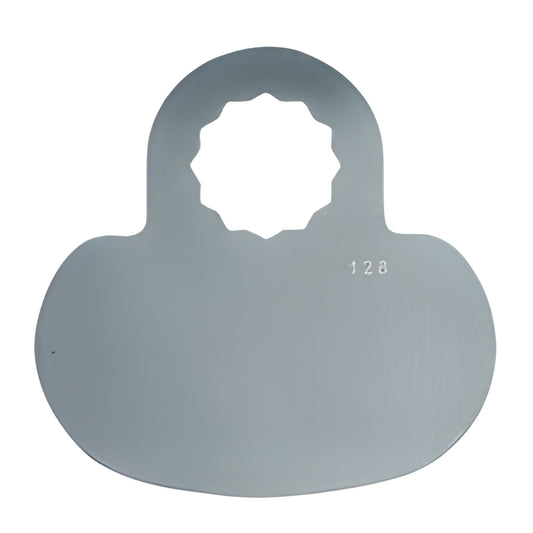 Mushroom-shaped 2-3/4 in. oscillating cut-out blade with 12-sided mount, high-carbon steel (SKU FKB128)