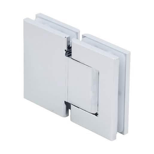 CRL Brite Chrome Vernon 180º Glass-to-Glass Hinge - sleek, durable, and modern design.