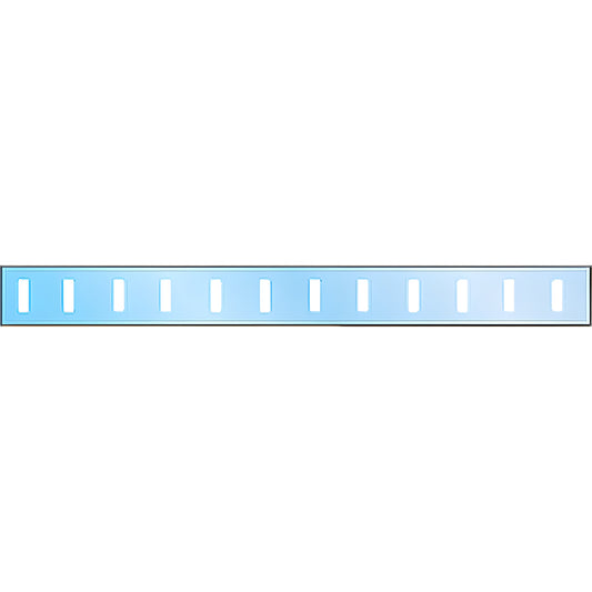 CRL glass safety decal strip SKU 010332 - narrow white rectangles with evenly spaced vertical slots.