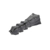 Gray plastic ribbed screw anchor (shoulderless), 1/4 in drill hole, fits #4-#10 screws - SKU P1349C