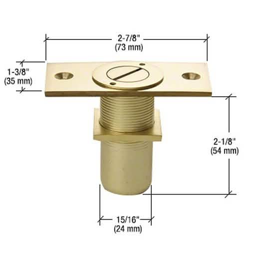 CRL Brass Dust Proof Keeper Locking Option - Secure and stylish door hardware solution.