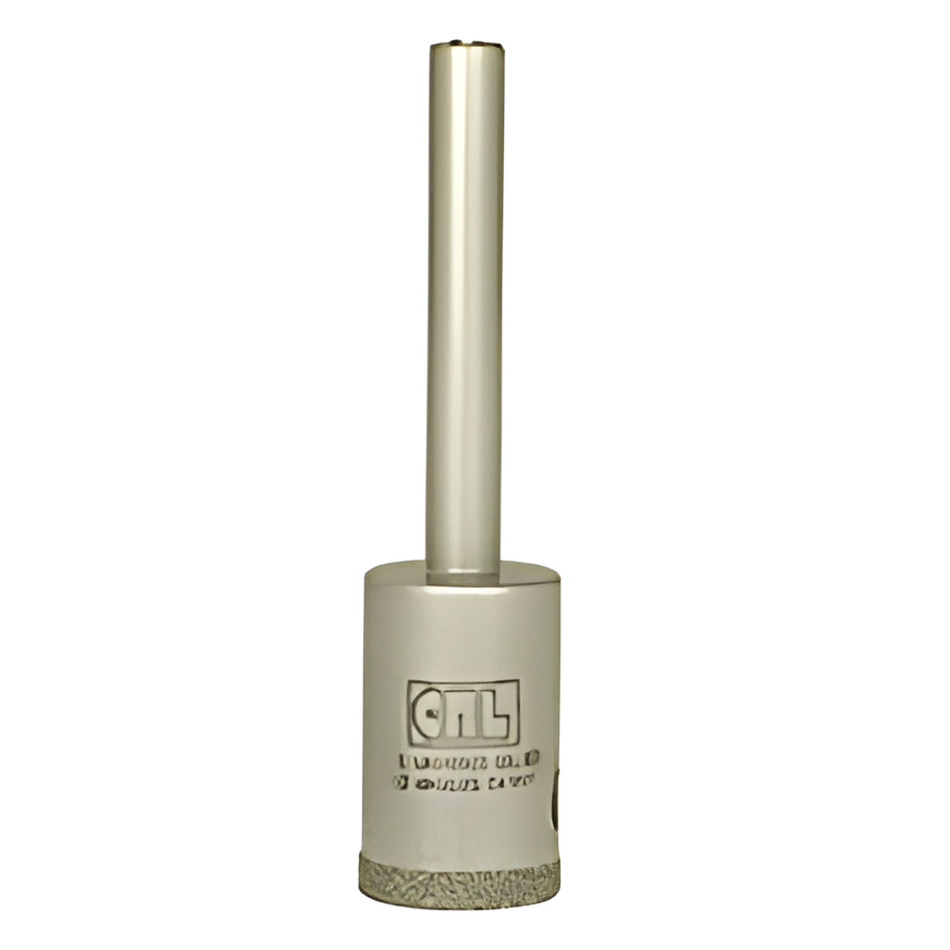CRL EDD58 5/8" diamond plated glass drill bit with reduced round 3/8" shank and continuous rim