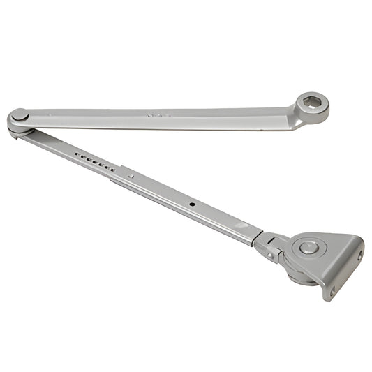 Aluminum LCN 4040HOA hold-open friction arm for door closers, non-handed, adjustable to 120 (SKU 4040H0AAL)