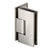 CRL Vienna Brushed Nickel Adjustable Glass Shower Door Hinge