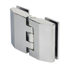 REG180CH polished chrome adjustable glass-to-glass shower hinge, solid brass, square profile