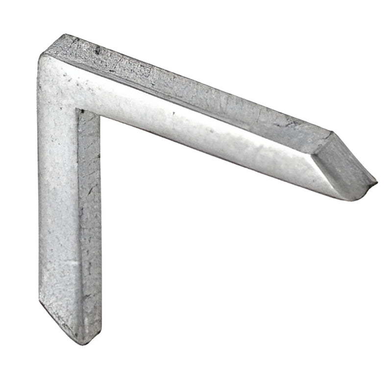 PL15030 mill-finish aluminum 90 window frame corner for 5/16" (7.9 mm) frames, miter-cut installation