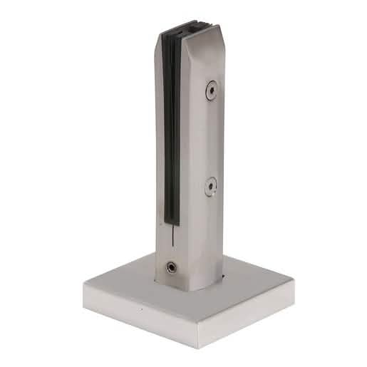 CRL Brushed Stainless Frameless Windscreen Clamp: Durable, Sleek, One-Piece Design