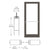 CRL-U.S. Aluminum 400 Center-Pivot Entrance Door Bronze/Black