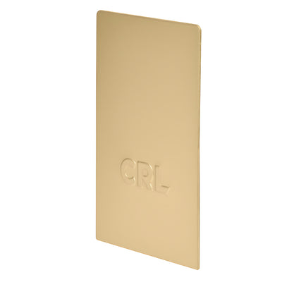CRL Satin Brass L68S End Cap for Laminated Square Base Shoe