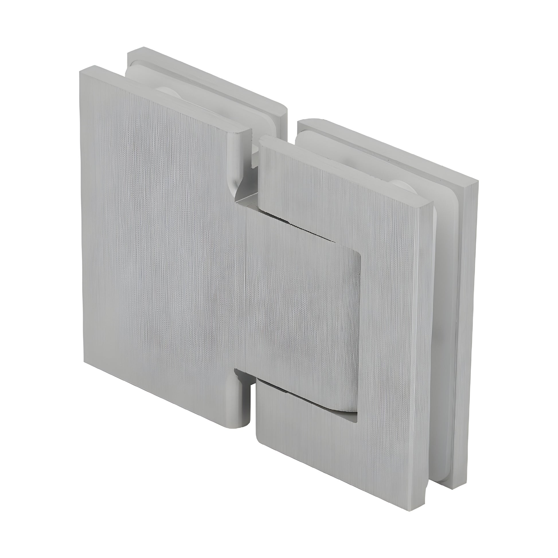 H8215BTSA satin anodized aluminum oil-dynamic full back-plate glass-to-glass hinge for 8-14mm frameless doors