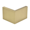 Lugano glass-to-glass corner clamp, brushed bronze solid brass, for 5/16-3/8" (8-10 mm) glass - SKU LU090BBRZ