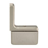 CRL Prima PPH03BN brushed-nickel pivot hinge for 8-10mm tempered glass shower door, L bracket wall mount